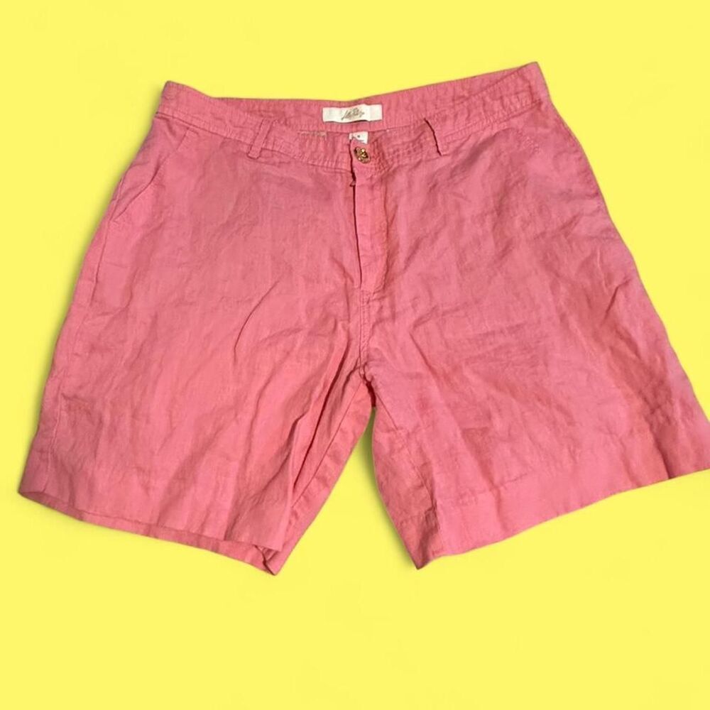 Lilly-pulitzer linen Women's Pink Shorts sz 8